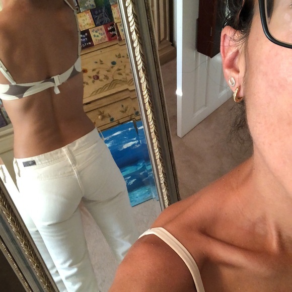 Citizens of Humanity low rise white capris - Picture 4 of 14